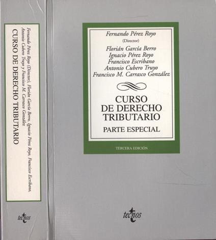 Curso de derecho tributario. Parte especial - copertina