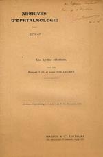 Les kystes retiniens. Archives d'ophtalmologie extrait, n.s. t.2 n.11, novembre 1938