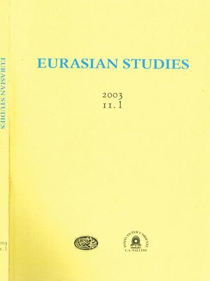 Eurasian Studies Anno Ii N.1 - Michele Bernardini - copertina
