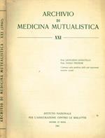 Archivio di medicina mutualistica XXI (1961). Rivista trimestrale anno VI vol.XXI