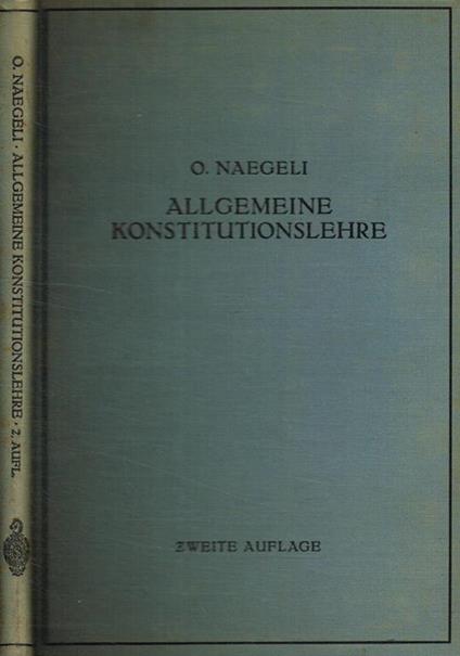 Allgemeine Konstitutionslehre - copertina