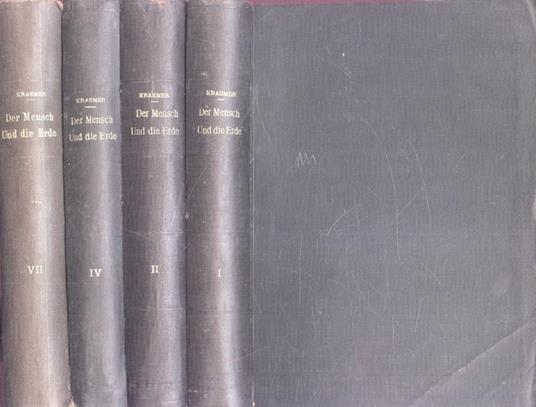 Der mensch und die erde Vol. I - II - IV - VII - Hans Kraemer - copertina