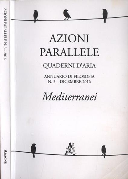 Azioni parallele n. 3. Quaderni d' aria. Mediterranei - copertina