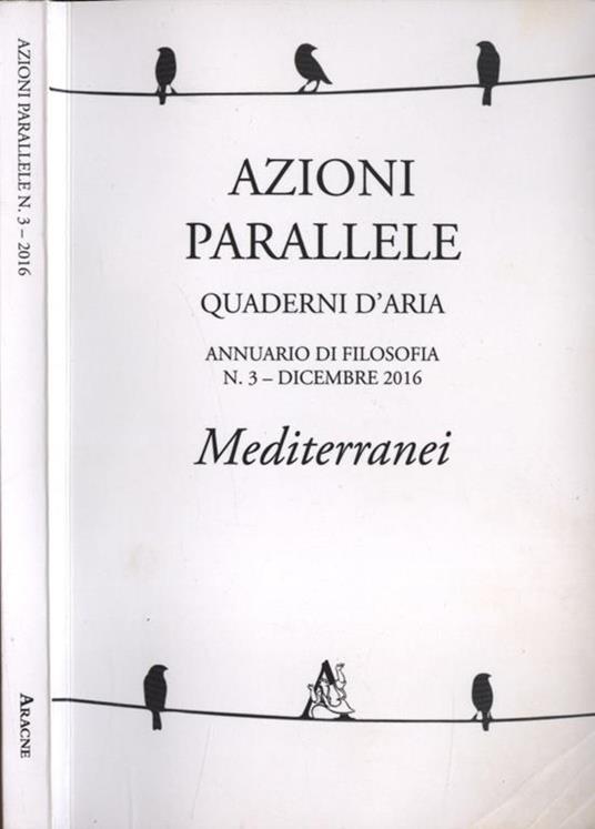 Azioni parallele n. 3. Quaderni d' aria. Mediterranei - copertina