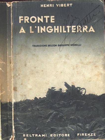 Fronte a l' inghilterra - Henri Vibert - copertina