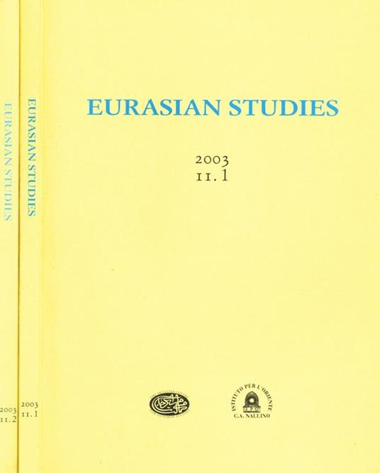 Eurasian Studies Anno Ii N.1 2 - Michele Bernardini - copertina