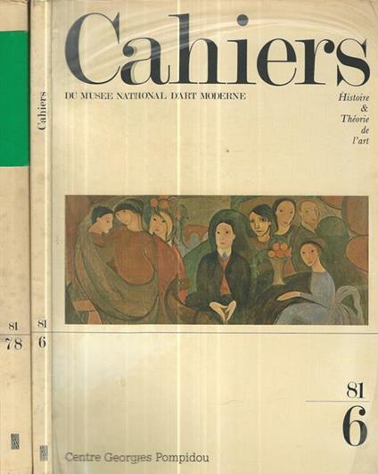 Cahiers du Musée National d'art modern num. 6-7/8 1981 - copertina