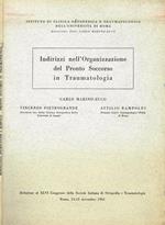 Indirizzi nell'Organizzazione del Pronto Soccorso in Traumatologia. Relazione al XLVI Congresso della Società Italiana di Ortopedia e Traumatologia Roma 13-15 novembre 1961