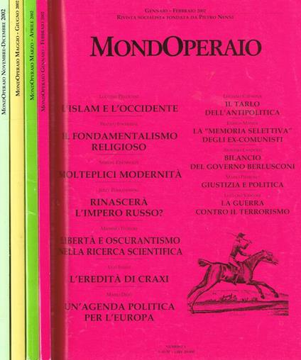 Mondoperaio Anno 7 N.1 2 3 6 N.S.. Rivista Socialista Fondata Da Pietro Nenni Di: Luciano Pellicani Direttore - copertina