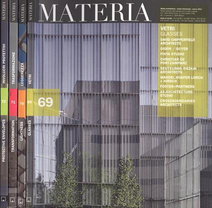 Materia Anno 2011 nn. 69 - 70 - 71 - 72 - copertina