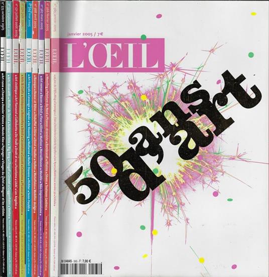 L' Oeil Anno 2005 n° 565, 566, 567, 568, 569, 570, 571, 572, 573 - copertina