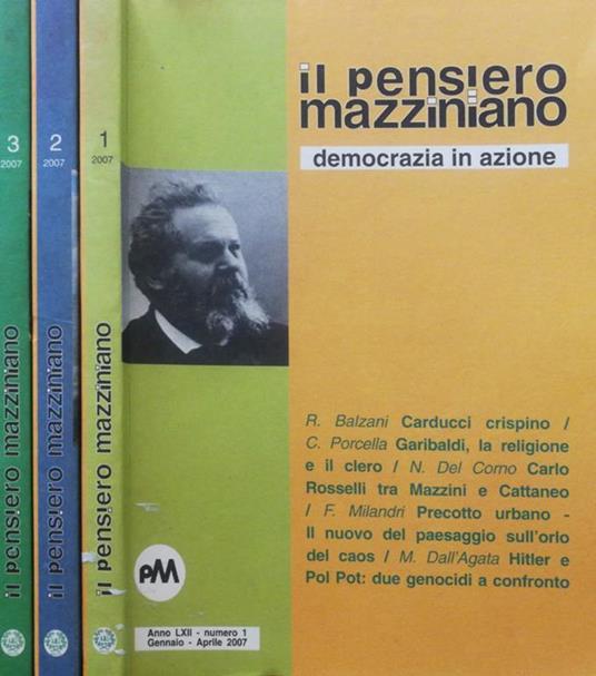 Il pensiero mazziniano. Democrazia in azione - copertina
