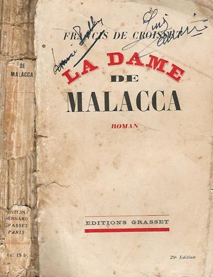 La Dame de Malacca - copertina