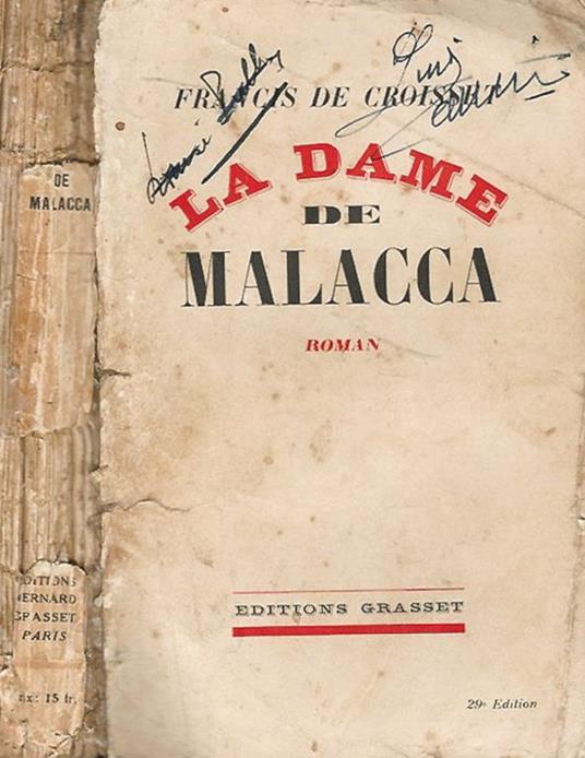 La Dame de Malacca - copertina