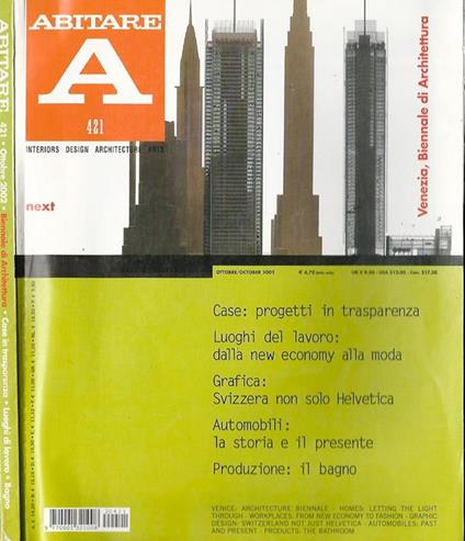 Abitare n. 421. Interior Design Architecture Art - copertina