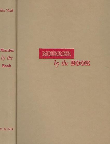 Murder by the book - Rex Stout - copertina