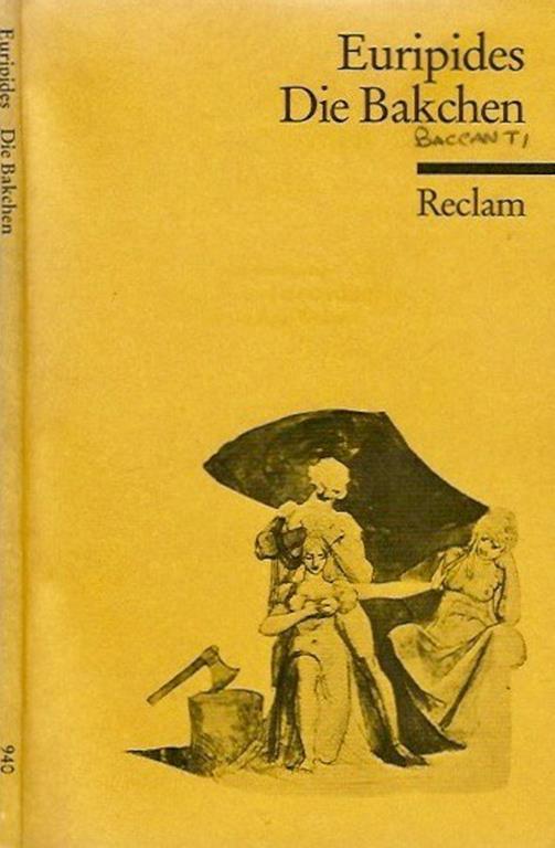 Die Bakchen. Tragodie - Euripide - copertina