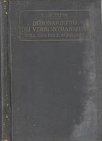 Dizionarietto dei verbi intransitivi. coll’uso dell’ausiliare