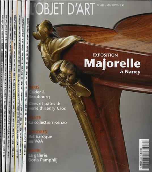 L' Estampille / L' Objet D'Art Anno 2009 N° 446, 447, 448, 449, 450, 451, 152 - copertina