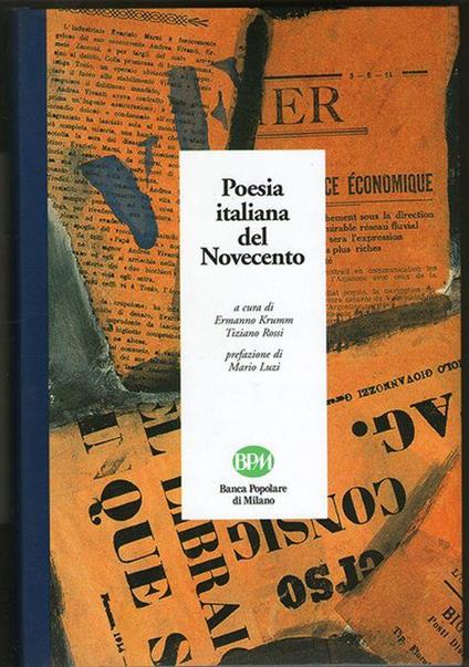 Poesia italiana del Novecento - copertina