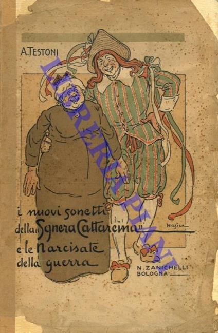 I nuovi sonetti della "Sgnera Cattareina" e le narcisate della guerra - Alfredo Testoni - copertina