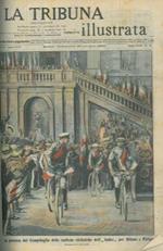 La partenza dal Campidoglio delle staffette ciclistiche dell' 
