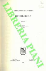 Quodlibet X. Editit R. Macken