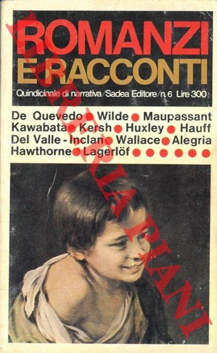 Romanzi e racconti - copertina