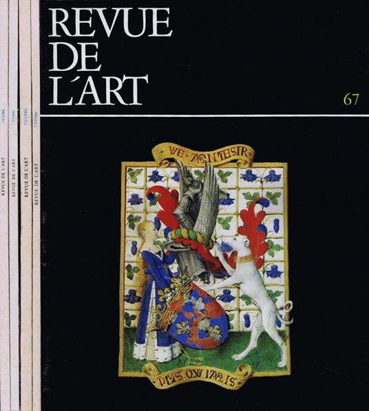 Revue de l'Art. 1985 - copertina
