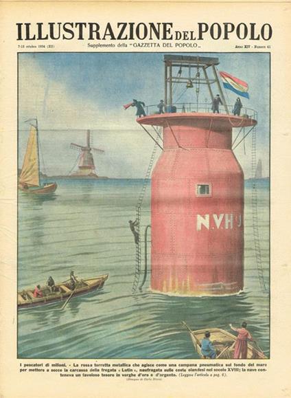 Illustrazione del popolo. Supplemento della Gazzetta del Popolo anno XIV n.41 1934 - copertina