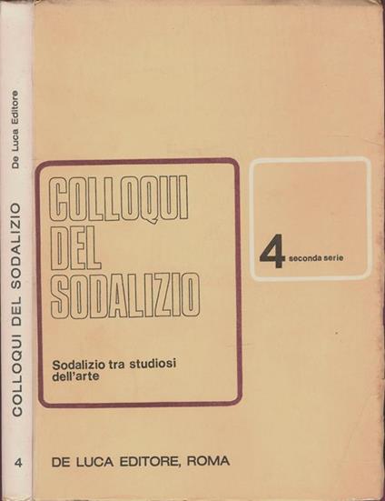 Colloqui del sodalizio - copertina