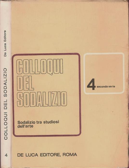 Colloqui del sodalizio - copertina