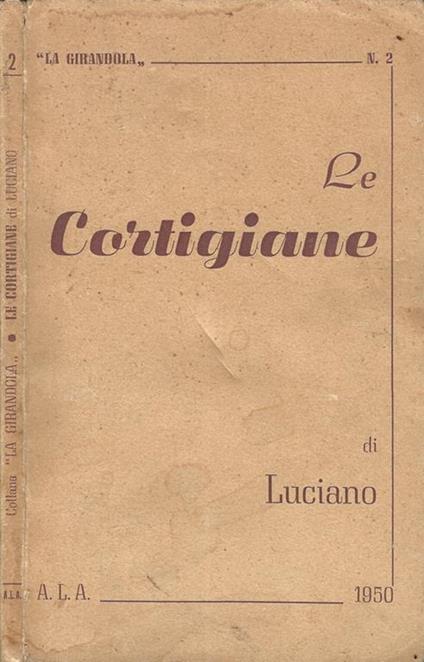 Le Cortigiane - Luciano di Samosata - copertina