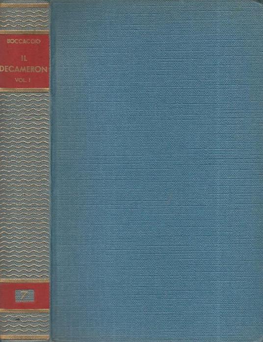 Il Decameron Vol I - Giovanni Boccaccio - copertina