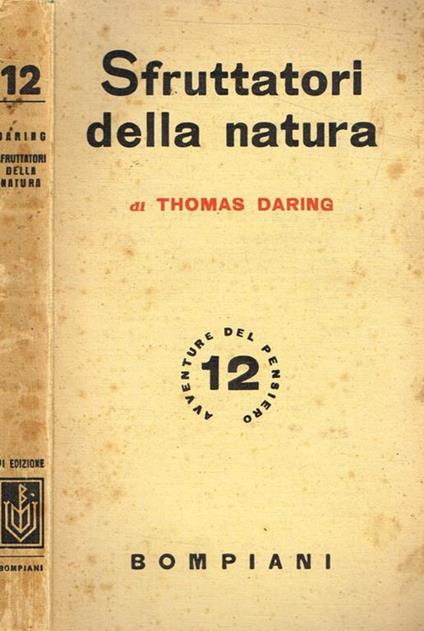 Sfruttatori della natura - Thomas Daring - copertina