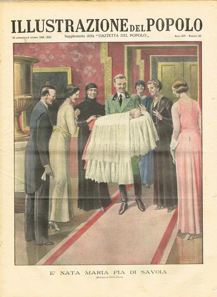Illustrazione del Popolo. Supplemento della Gazzetta del Popolo anno XIV n.40, 1934 - copertina