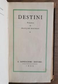 Destini - François Mauriac - copertina