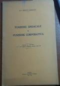 Funzione Sindacale E Funzione Corporativa Di Ernesto Giordano