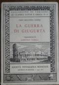 La Guerra di Giugurta - Caio Sallustio Crispo - copertina