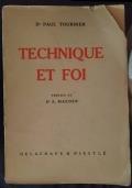 Technique et foi di Dr Paul Tournier - copertina
