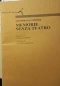Memorie senza teatro - Rossi - copertina