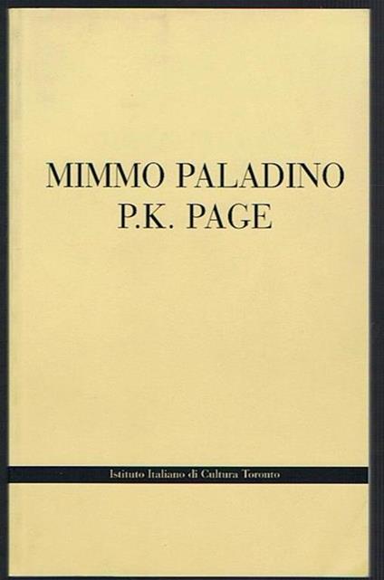 P. K. Page Works On Paper Inspired By The Poetry Of P.K. Page - Mimmo Paladino - copertina
