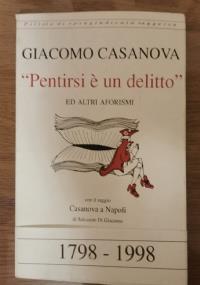 Pentirsi è un delitto - Giacomo Casanova - copertina