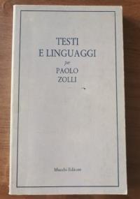 Testi e linguaggi per Paolo Zolli - copertina