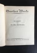Goethes Werte di Dr. Chr. Chriftianfen - copertina
