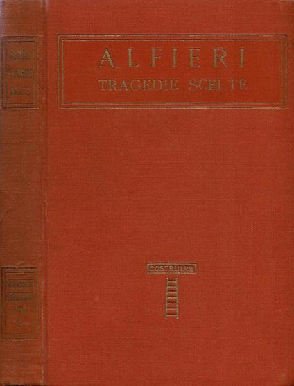 Tragedie scelte - Vittorio Alfieri - copertina