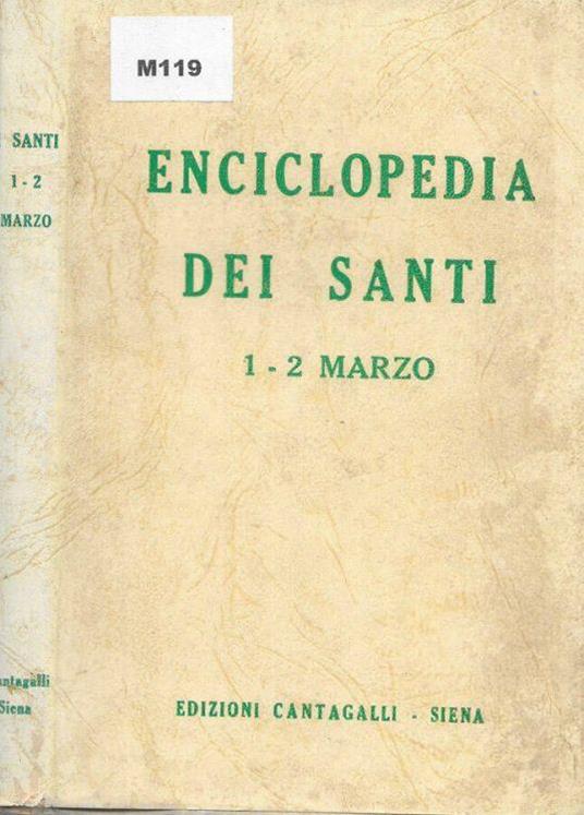 Enciclopedia dei Santi 1-2 marzo - Carlo Baldi - copertina