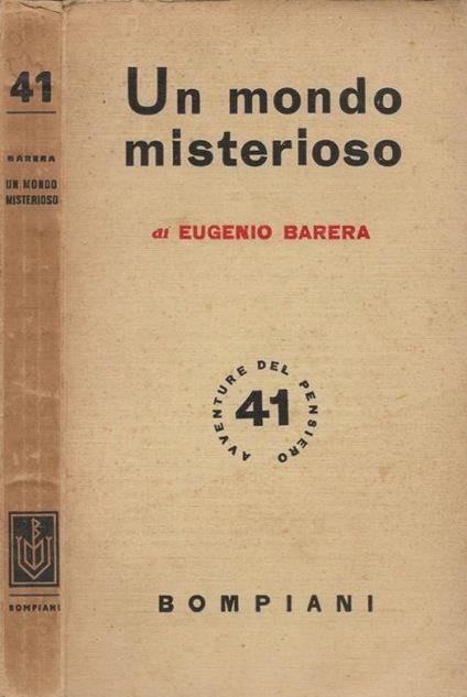 Un mondo misterioso - Eugenio Barera - copertina