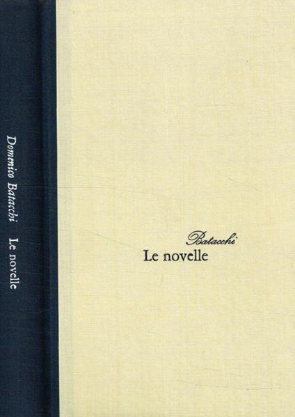 Le novelle - Domenico Batacchi - copertina