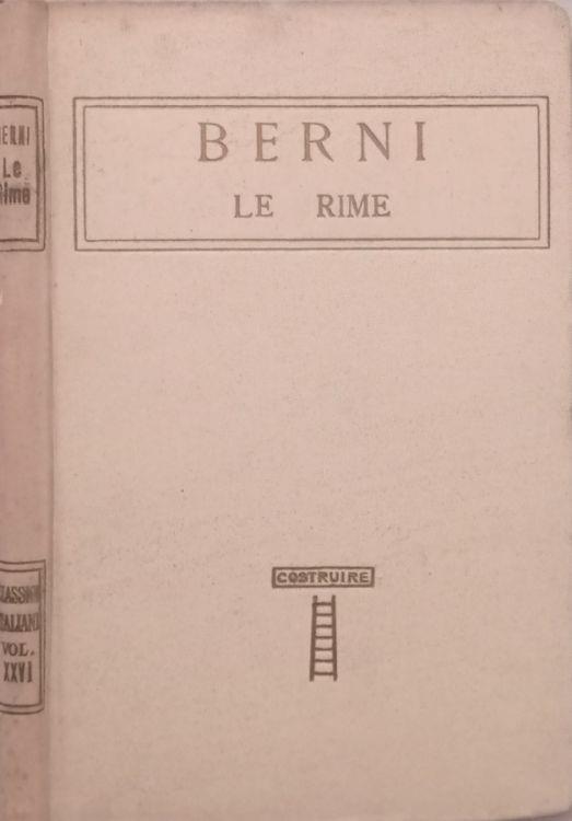 Le rime - Francesco Berni - copertina